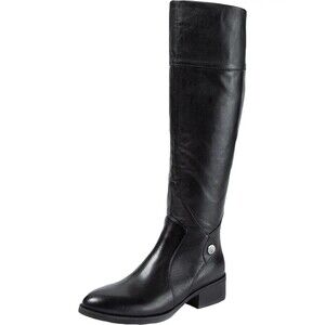 Sole Bound by Baretraps Womens Black Leather Dreia  Riding Boots 5.5